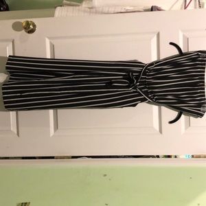 Vertical stripped jumpsuit